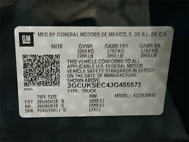 2018 Chevrolet Silverado 1500 LTZ 2LZ