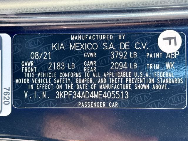 2021 Kia Forte GT-Line