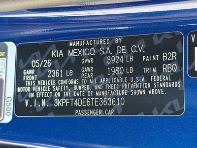 2026 Kia K4 LXS