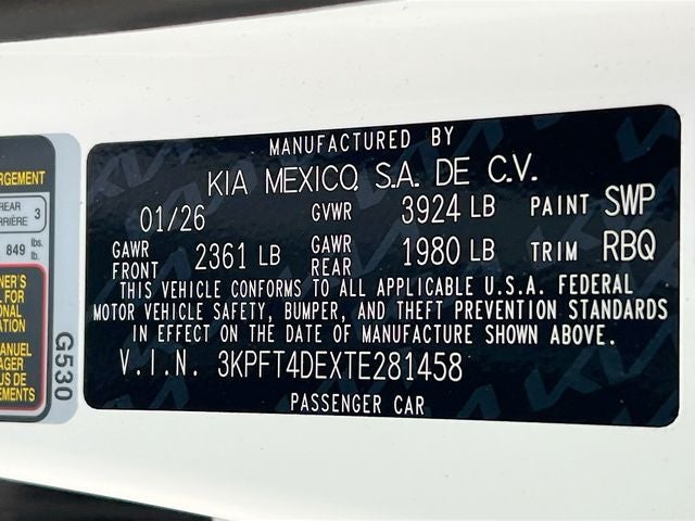2026 Kia K4 LX