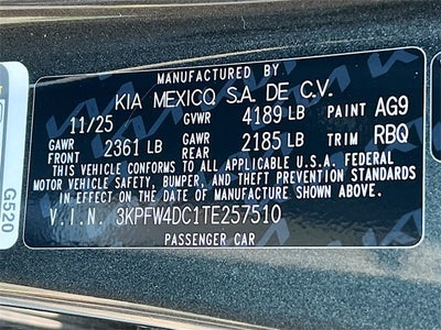 2026 Kia K4 GT-Line Turbo