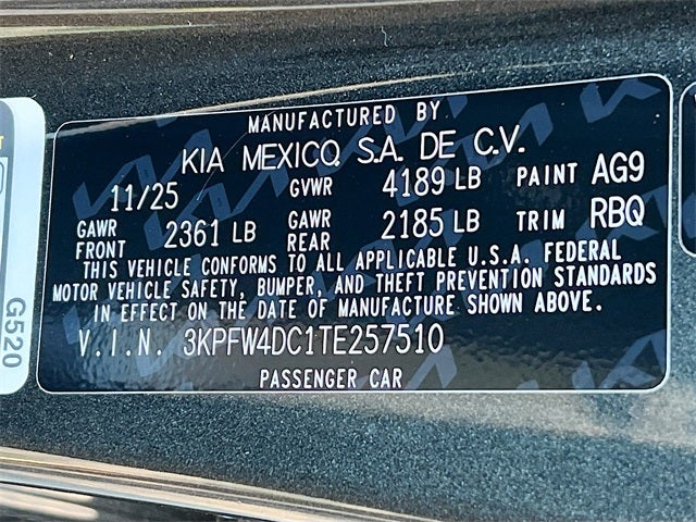 2026 Kia K4 GT-Line Turbo