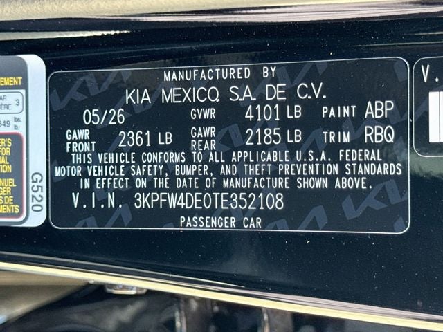 2026 Kia K4 GT-Line