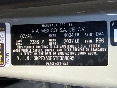 2026 Kia K4 EX
