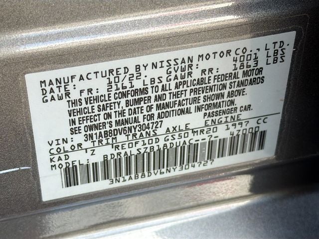 2022 Nissan Sentra SR