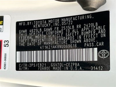 2022 Toyota Camry TRD V6