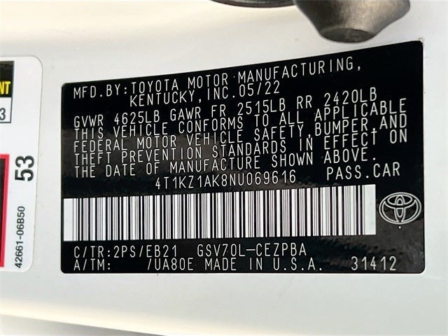 2022 Toyota Camry TRD V6