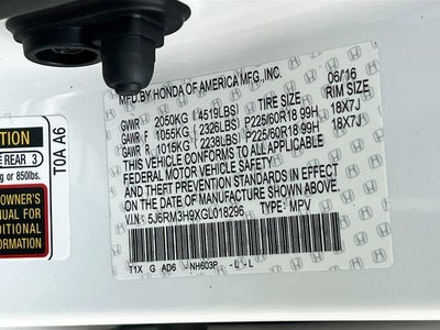 2016 Honda CR-V Touring