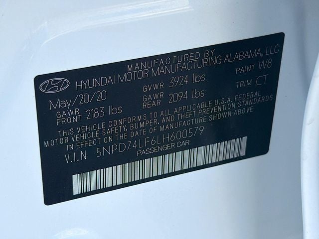 2020 Hyundai Elantra SE