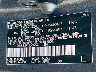 2018 Toyota 4Runner SR5 Premium