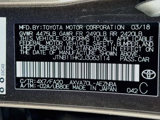 2018 Toyota Camry LE
