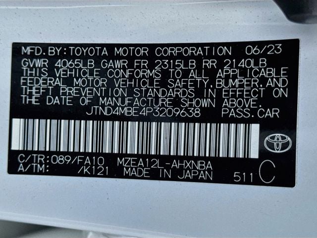 2023 Toyota Corolla Hatchback SE