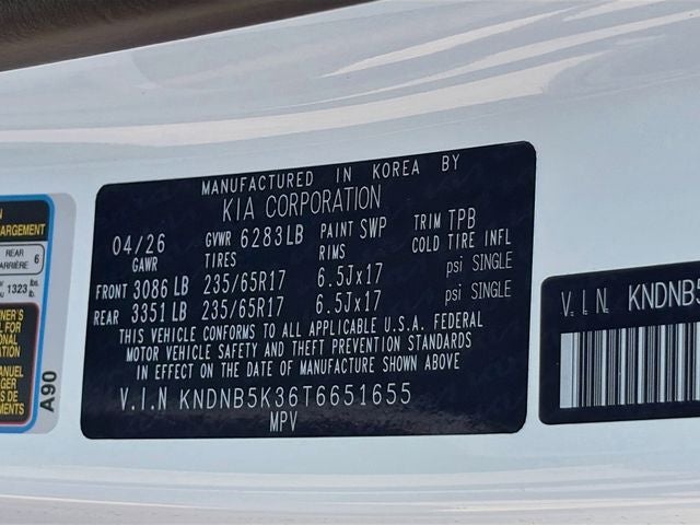 2026 Kia Carnival LXS