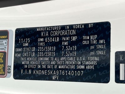 2026 Kia Carnival Hybrid SX