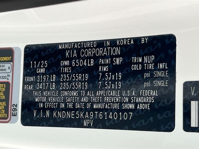 2026 Kia Carnival Hybrid SX